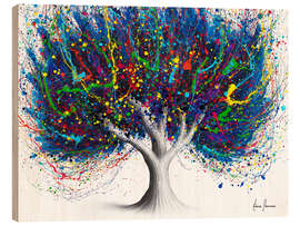 Wood print Wild Party Tree