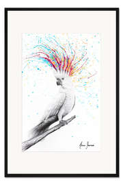 Gerahmter Kunstdruck Cooler Kakadu