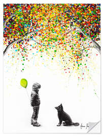 Självhäftande poster Gray Becomes Colourful - Ashvin Harrison