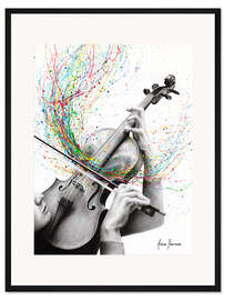 Gerahmter Kunstdruck Das Violinsolo