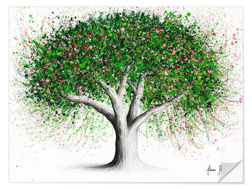 Wall sticker Town Apple Tree