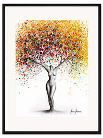 Gerahmter Kunstdruck Eins mit der Natur