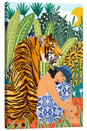 Tableau sur toile Awaken the Tiger