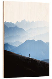 Obraz na drewnie Mountain hike - Thomas Beauquesne