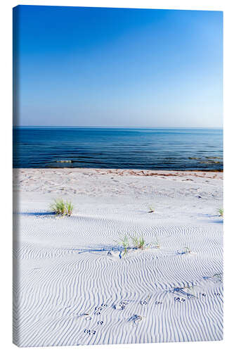 Canvastavla The beach and the sea