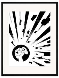 Gerahmter Kunstdruck Explosive device