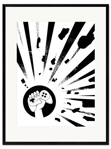 Impression artistique encadrée Explosive device