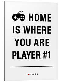 Magnettafel Home is where you are player 1
