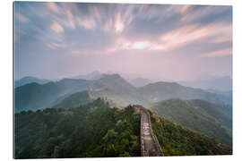 Gallery print Sunset at the Great Wall of China