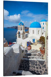 Magnettafel Santorini im Sommer