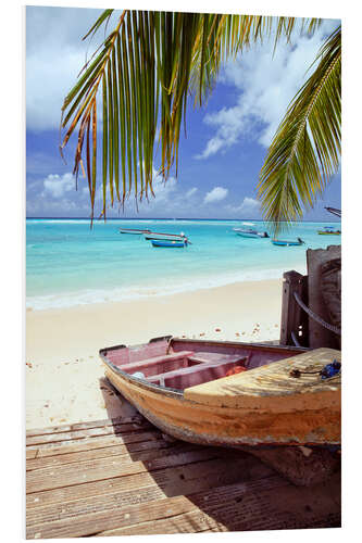 PVC-taulu Boat at shore, Barbados