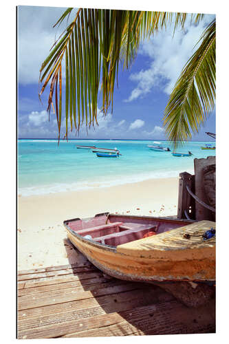 Gallery print Boat at shore, Barbados