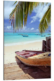 Magnettafel Boot am Ufer, Barbados