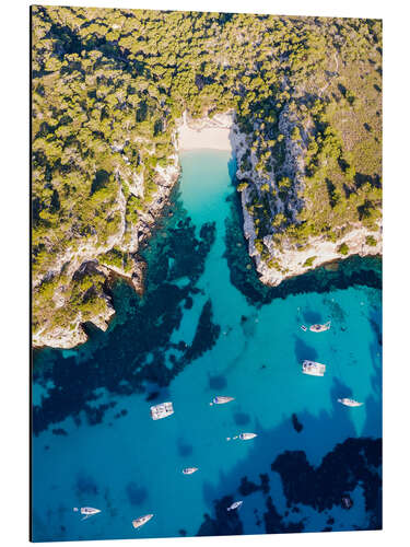 Tableau en aluminium Yachts en mer Méditerranée