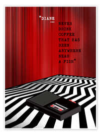 Stampa Twin Peaks, Diane - 2ToastDesign