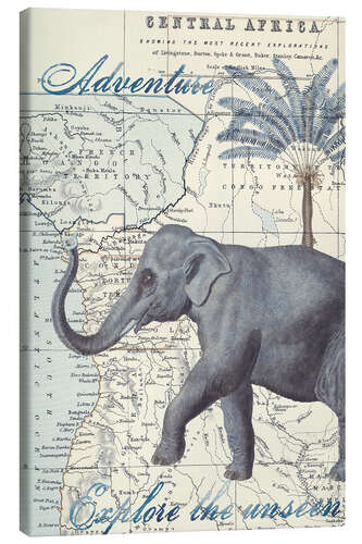 Canvas print Africas Elephant Adventure