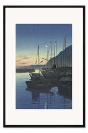 Gerahmter Kunstdruck Morgen in Beppu