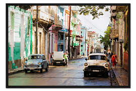 Gerahmter Kunstdruck Havanna Street