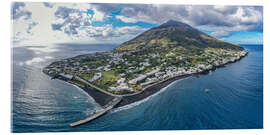 Acrylic print Stromboli island and volcano, Italy