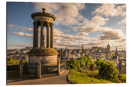 Aluminium print View from Carlton Hill on Edinburgh, Scotland