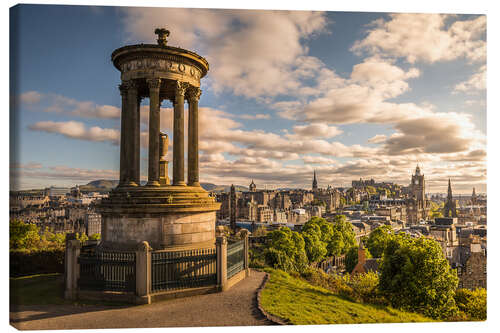 Leinwandbild Blick vom Carlton Hill auf Edinburgh, Schottland