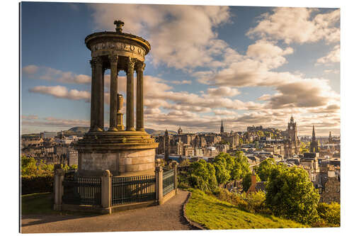 Cuadro de plexi-alu Vista desde Carlton Hill en Edimburgo, Escocia