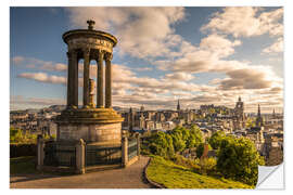 Vinilo para la pared Vista desde Carlton Hill en Edimburgo, Escocia