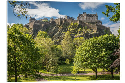 Gallery Print Princes Street Gardens und Edinburgh Castle, Schottland