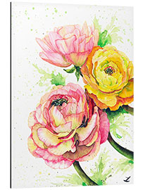 Aluminium print Ranunculus Flowers