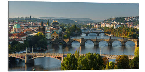 Aluminium print Prague