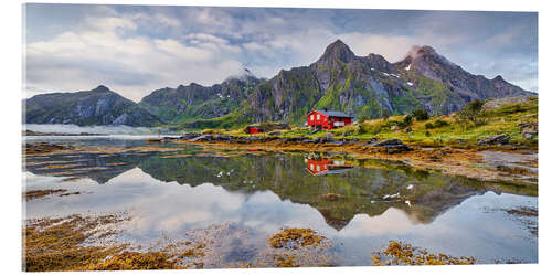 Acrylic print The red hut