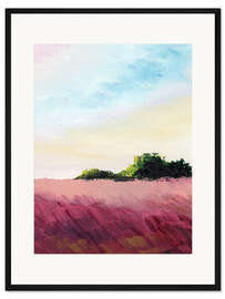 Gerahmter Kunstdruck Wiese