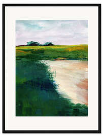 Gerahmter Kunstdruck Weide