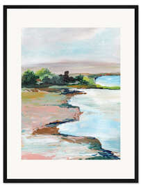 Gerahmter Kunstdruck Teich