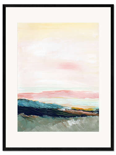 Ingelijste kunstdruk Light over the sea I