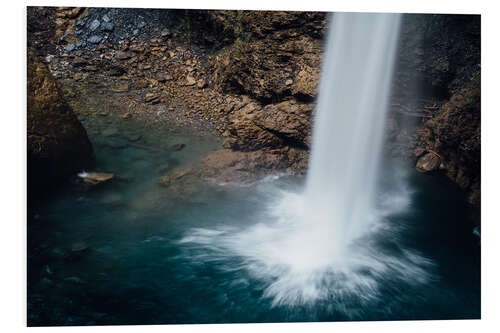 Tableau en PVC Cascade sur le col du Klausen, Suisse