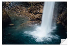 Vinilo para la pared Cascada en el paso de Klausen, Suiza