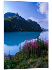 Magnettafel Aussicht am Lac do Moiry, Schweiz