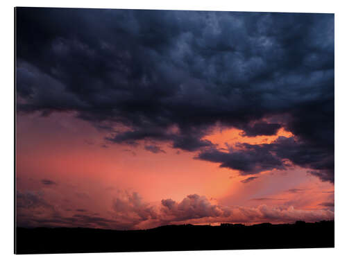 Aluminium print Dramatic sky during a thunderstorm