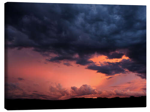 Canvastavla Dramatic sky during a thunderstorm