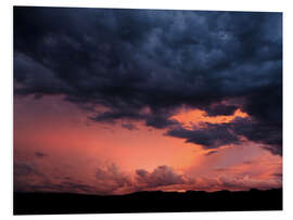 Foam board print Dramatic sky during a thunderstorm