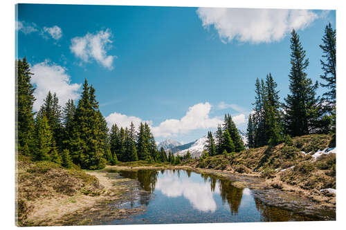 Cuadro de metacrilato Lago de montaña sobre Arosa, Suiza