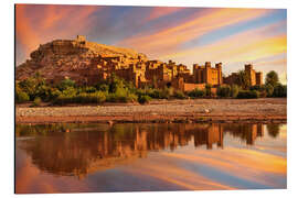 Alubild Ait Benhaddou bei Sonnenaufgang, Marokko