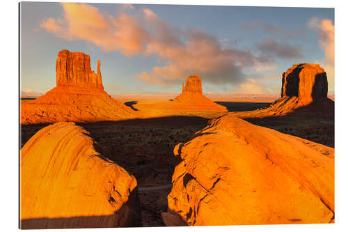 Gallery print Monument Valley at sunset, Arizona