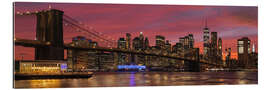 Gallery Print New York Skyline bei Sonnenuntergang