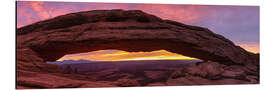 Tableau en aluminium Mesa Arch au lever du soleil