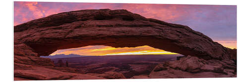 Foam board print Mesa Arch at sunrise