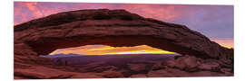 Foam board print Mesa Arch at sunrise