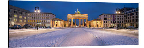 Alubild Brandenburger Tor im Winter