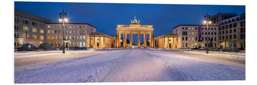 PVC-tavla Brandenburg Gate in winter